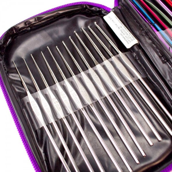 Estojo Agulhas de  Crochê 