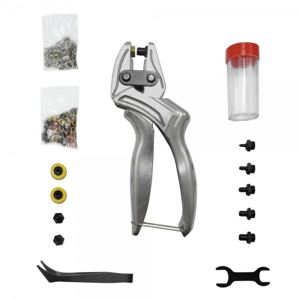 Alicate Furador e Fichador de Ilhós + Botão