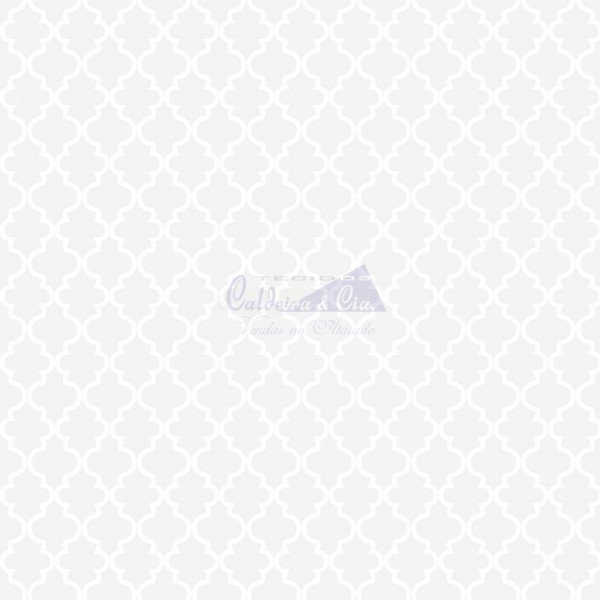 Tecido Estampado Ana (Branco)