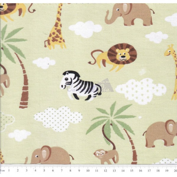 Tecido Estampado Safari (Verde)