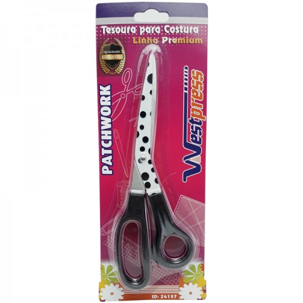 Tesoura Decorada Bola Preta