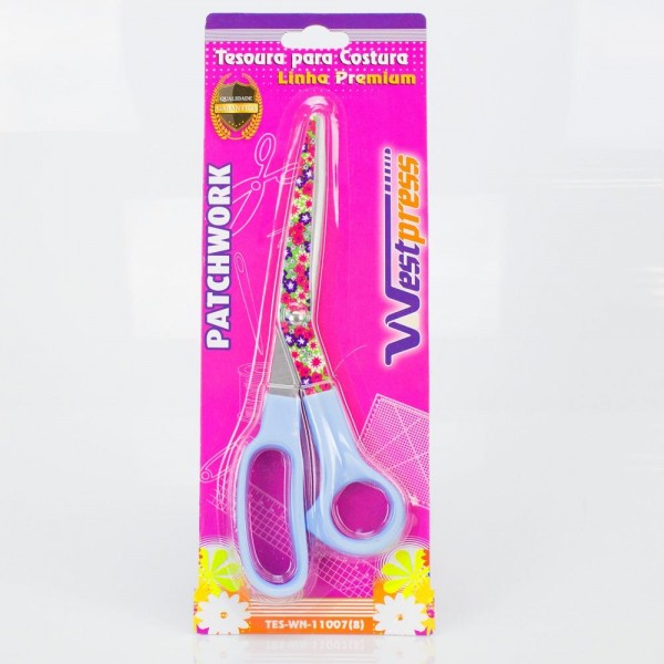 Tesoura Decorada Flores