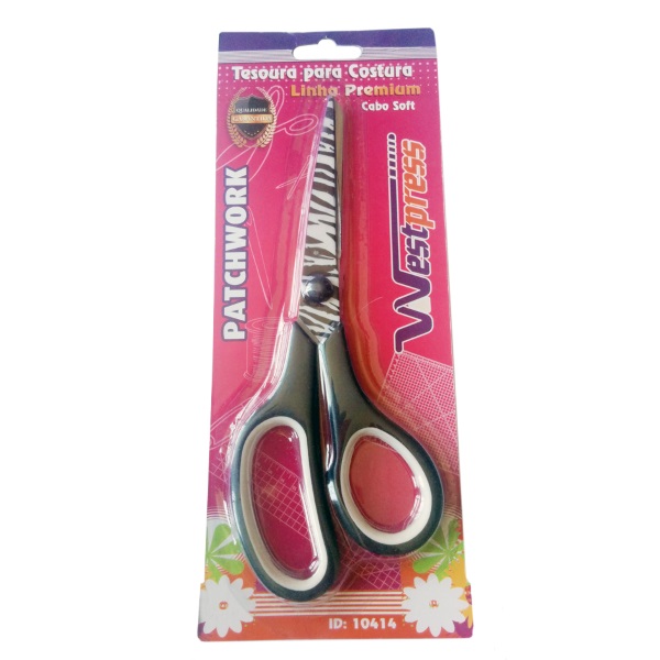 Tesoura Decorada Zebra